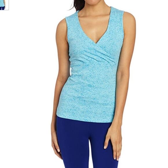 COLUMBIA SOME‎ R CHILL TANK TOP IN TURQUOISE PRINT - Picture 1 of 5